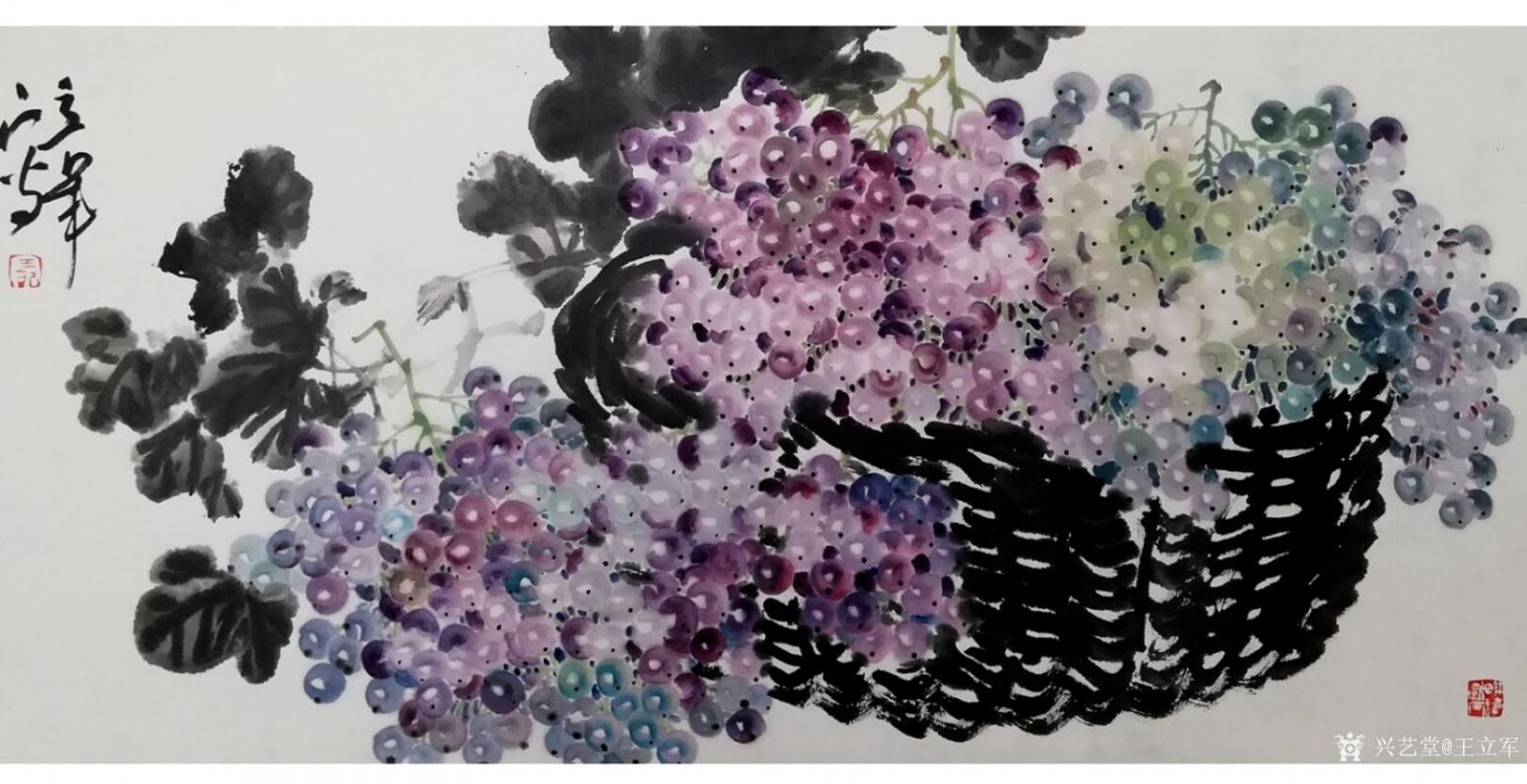 王立军国画作品《《硕果丰盈》》