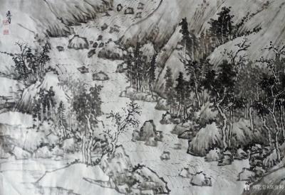 高勇利日记-《臨沈周南山祝語圖卷和湖山嘉趣圖卷局部》
50*260cm
軟片未裝裱
我【图1】