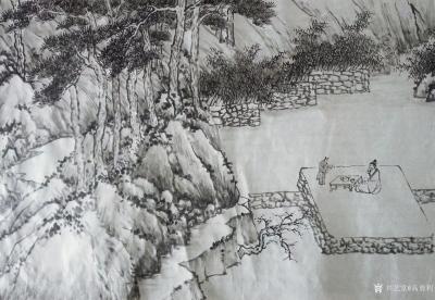 高勇利日记-《臨沈周南山祝語圖卷和湖山嘉趣圖卷局部》
50*260cm
軟片未裝裱
我【图4】