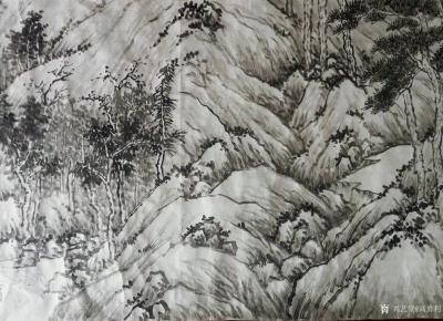 高勇利日记-《臨沈周南山祝語圖卷和湖山嘉趣圖卷局部》
50*260cm
軟片未裝裱
我【图5】