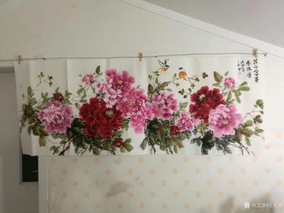 王长泉日记-30幅国画牡丹花开富贵订单，忙乎忙乎总算赶制完毕，嘚瑟一下，喜欢我画的朋友欢迎预【图2】