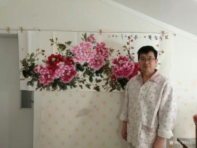 王长泉日记-30幅国画牡丹花开富贵订单，忙乎忙乎总算赶制完毕，嘚瑟一下，喜欢我画的朋友欢迎预【图3】