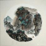 田光荣日志-50x50卡纸山水。田光荣【图1】