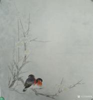 艺术家韩梅日记:仿宋花鸟小品，新近作品，尚未题款，喜欢的可订画
韩梅【图0】