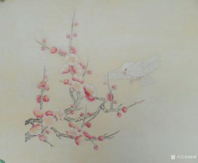 韩梅日记-仿宋花鸟小品，新近作品，尚未题款，喜欢的可订画
韩梅【图3】