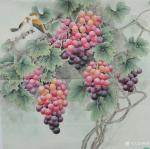 韩梅日志-葡萄熟了。四尺斗方工笔葡萄【图3】