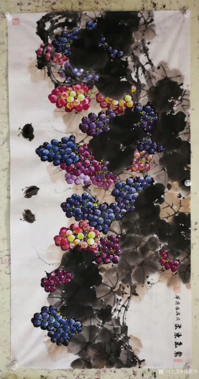 韩宗华日记-新鲜葡萄，丰收满满，和谐幸福，情意绵长，顺心如意。
韩宗华【图2】