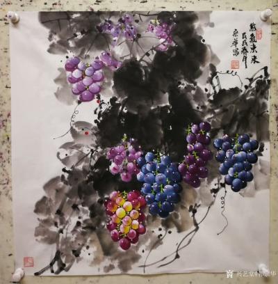 韩宗华日记-新鲜葡萄，丰收满满，和谐幸福，情意绵长，顺心如意。
韩宗华【图7】