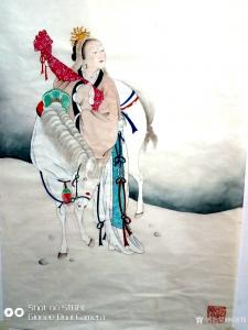 杨国钧国画作品《昭君出塞图》价格5000.00元