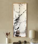 启鹏藏宝-国画花鸟画竹系列《竹寿图》，附买家装裱返图，与众老师分享【图4】