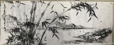 启鹏收藏-国画花鸟画竹系列《竹寿图》，附买家装裱返图，与众老师分享【图5】