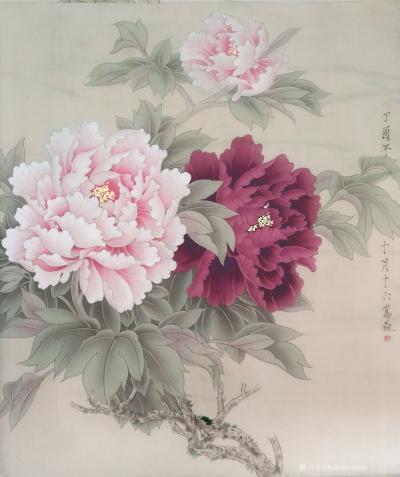 王嵩淼日记-这是我最近春天来了画了两幅写生迎春系列的画，牡丹是我最喜欢画的题材。我是一善于去【图6】