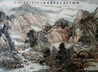 艺术家高勇利日记:国画《綠樹多生意，白雲無盡時》
180*68cm
軟片未【图2】