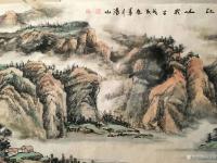 艺术家祝汉山日记:小六尺。春風江山秀，流泉载物厚，不知时节雨，天公开物透。祝汉【图0】