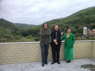 叶仲桥生活-今天下午到市美协副主席，美女画家童平珍家乡彩风考察，市美协国画艺委会成员写生创作【图2】