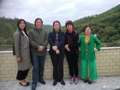 叶仲桥生活-今天下午到市美协副主席，美女画家童平珍家乡彩风考察，市美协国画艺委会成员写生创作【图3】