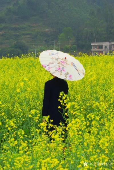 叶仲桥生活-今天下午到市美协副主席，美女画家童平珍家乡彩风考察，市美协国画艺委会成员写生创作【图6】