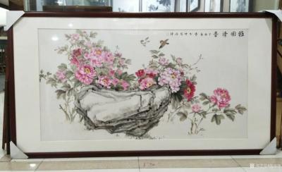 郭雨铮日记-郭雨铮 . 国画作品: ( 雅园清音 ). (180×97).【图1】