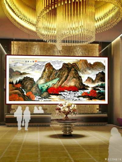 潘宁秋收藏-《苍山万叠》丈二整张
  宽3米50 X 高1米50【图1】