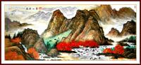 艺术家潘宁秋收藏:《苍山万叠》丈二整张
  宽3米50 X 高1米50【图1】
