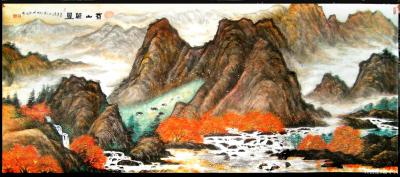 潘宁秋收藏-《苍山万叠》丈二整张
  宽3米50 X 高1米50【图3】