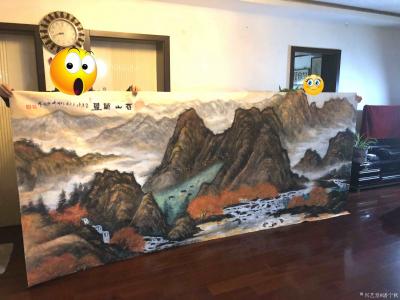 潘宁秋收藏-《苍山万叠》丈二整张
  宽3米50 X 高1米50【图4】