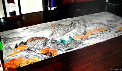 潘宁秋收藏-《苍山万叠》丈二整张
  宽3米50 X 高1米50【图7】