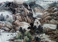 艺术家高勇利日记:《春秋有嘉日，山水有清音》
68*180cm
軟片未裝裱【图2】