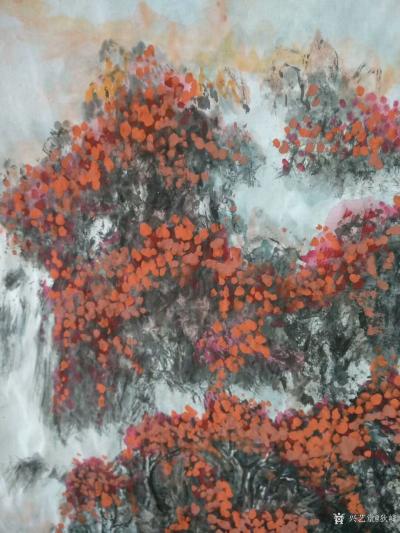 狄峰日记-国画山水新作《旭日東升福壽康寧》，尺寸【70/180】，歡迎品評收藏。狄峰【图2】