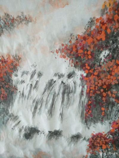 狄峰日记-国画山水新作《旭日東升福壽康寧》，尺寸【70/180】，歡迎品評收藏。狄峰【图3】