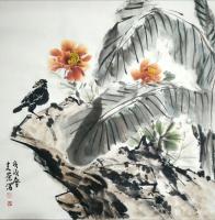 艺术家田光荣日记:四尺斗方八哥。
人们常说：燕雀安知鸿鹄之志哉！
那鸿鹄又【图0】