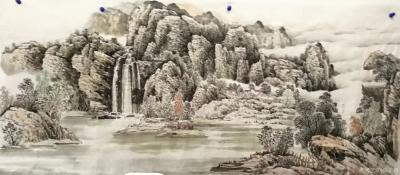 陈庆明日记-陈庆明巨幅山水作品一组【图1】