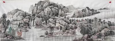 陈庆明日记-陈庆明巨幅山水作品一组【图2】