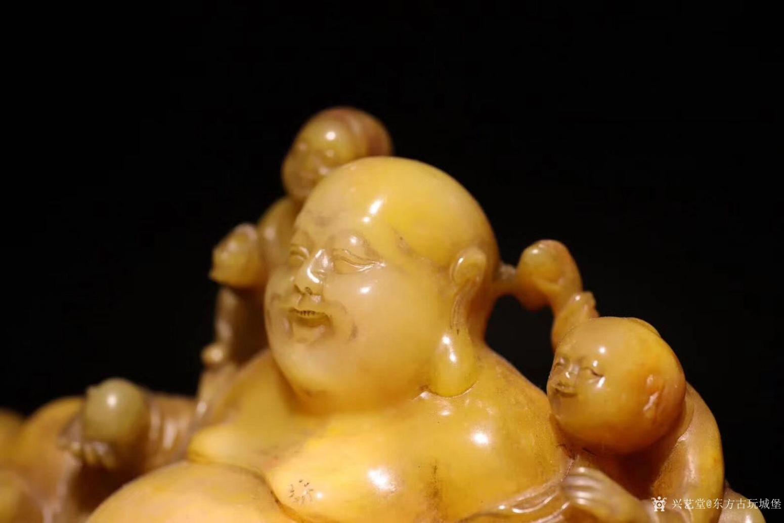 东方古玩城堡文玩杂项作品《黄田玉《五子戏佛》》【图2】