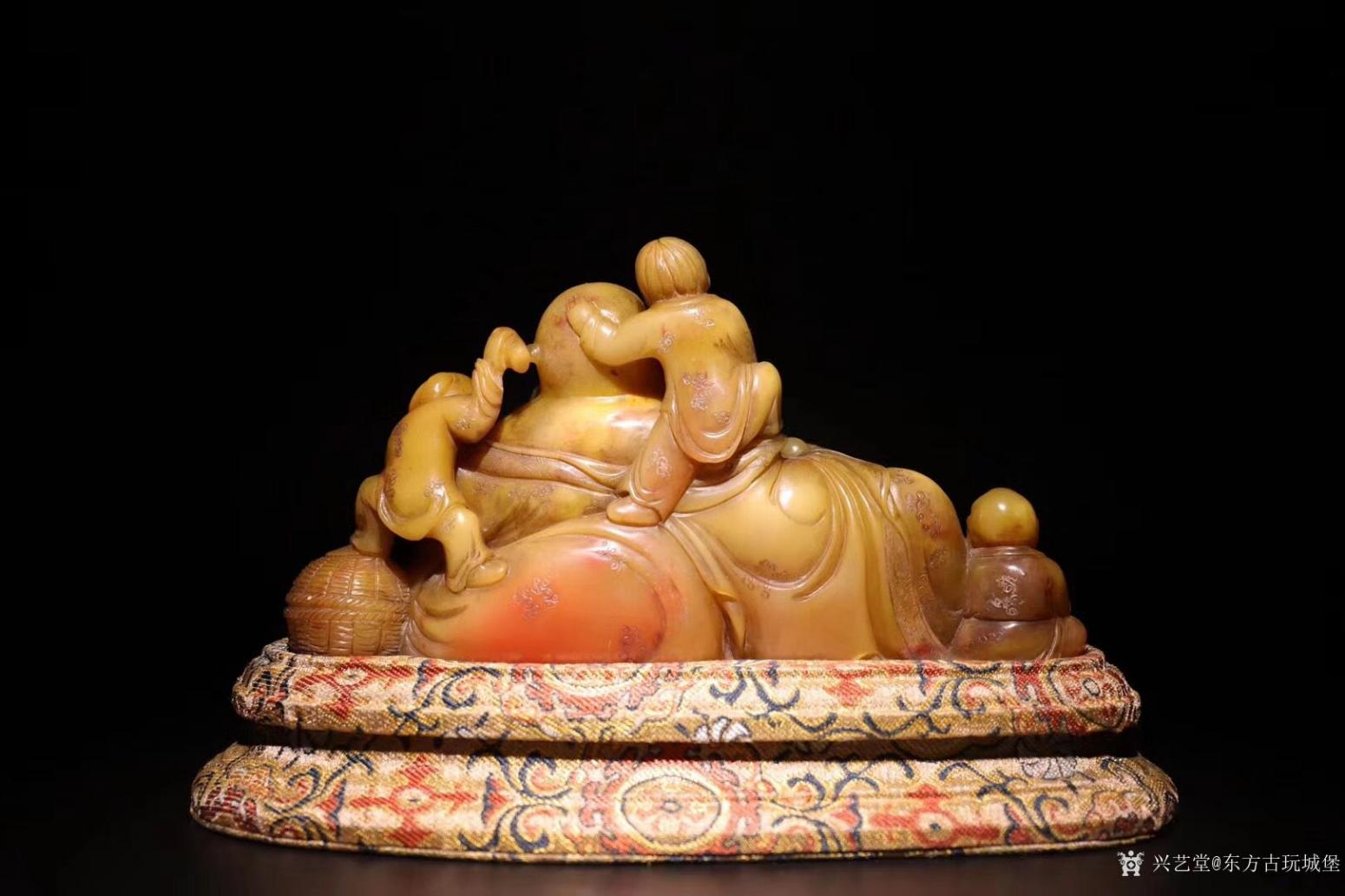 东方古玩城堡文玩杂项作品《黄田玉《五子戏佛》》【图3】