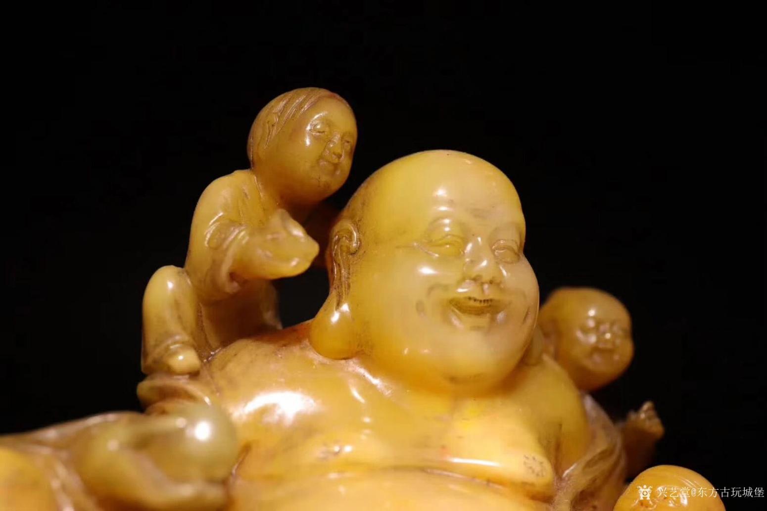 东方古玩城堡文玩杂项作品《黄田玉《五子戏佛》》【图6】