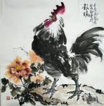 田光荣日志-四尺斗方《报晓》，田光荣作品【图1】