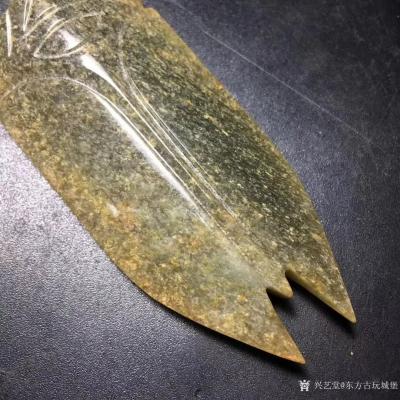 东方古玩城堡收藏-高古出土老和田玉汉代汉八刀玉蝉手把件，细节如图，尺寸7.0×3.2×1.0厘米，【图7】
