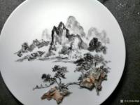 艺术家杨增超日记:奇石瓷画创作中，杨增超【图0】