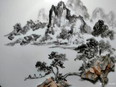 杨增超日记-奇石瓷画创作中，杨增超【图2】