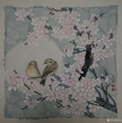 王嵩淼日记-四月的天真是让人捉摸不透，刚穿上了薄衣服，又要脱掉换后衣服，我站在桃花树下，手扶【图1】