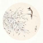 安士胜日志-国画小品《晨雨潇潇送春凉》，呵呵，一个好的模特在工笔画创作中【图2】