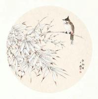 艺术家安士胜日记:国画小品《晨雨潇潇送春凉》，呵呵，一个好的模特在工笔画创作中【图1】