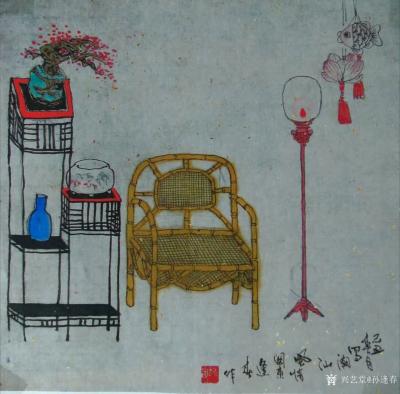 孙逢春日记-国画山水《家山朝日图 》2017作品，《潮汕人家图 》2009作品。（仅供欣赏，【图2】