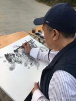 艺术家叶仲桥生活:陪同李照东大师写生一周，写生、交流、会友今天罗定之行圆满结束【图3】