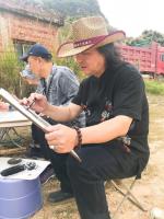 艺术家叶仲桥生活:陪同李照东大师写生一周，写生、交流、会友今天罗定之行圆满结束【图4】