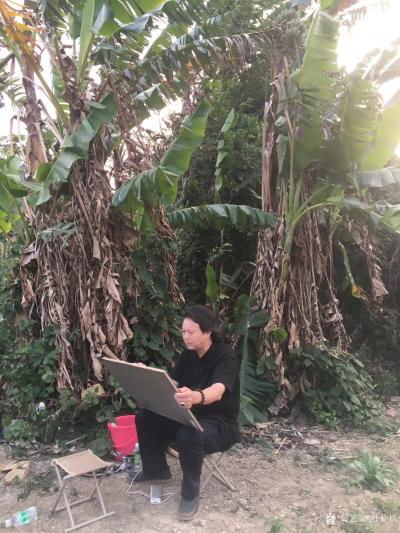 叶仲桥生活-陪同李照东大师写生一周，写生、交流、会友今天罗定之行圆满结束，谢谢各界人士和当地【图7】