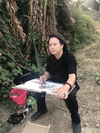 叶仲桥生活-陪同李照东大师写生一周，写生、交流、会友今天罗定之行圆满结束，谢谢各界人士和当地【图8】