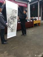 艺术家陈其飞生活:赠，陆秀夫纪念馆《夜竹》一幅。
陈其飞【图0】