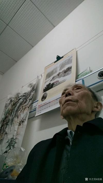 范锻日记-国画新作《春雨绵绵溪流似泄，山色蒙蒙云过如烟》。构思画一幅六尺山水初稿、完稿，过【图1】